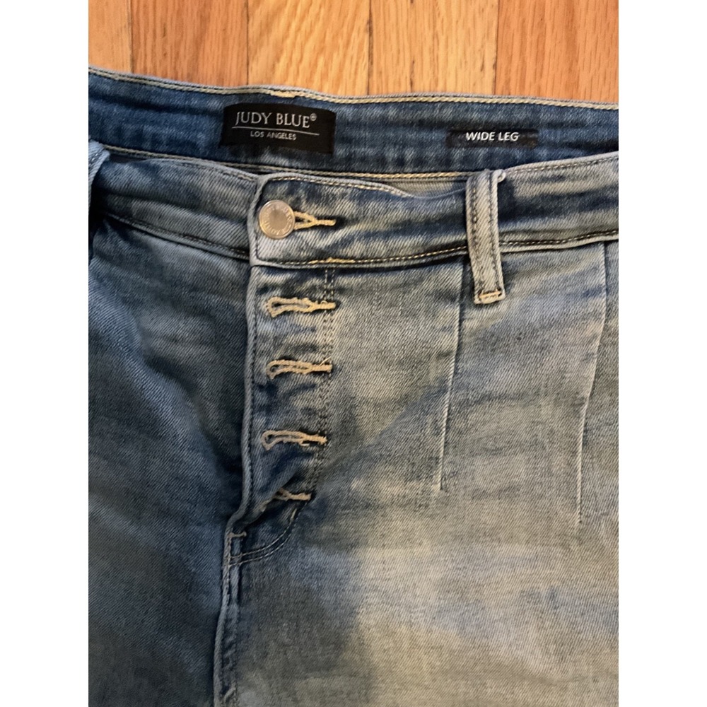 JUDY BLUE LOS ANGELES WIDE LEG WOMENS JEANS 15/32 - Picture 2 of 4